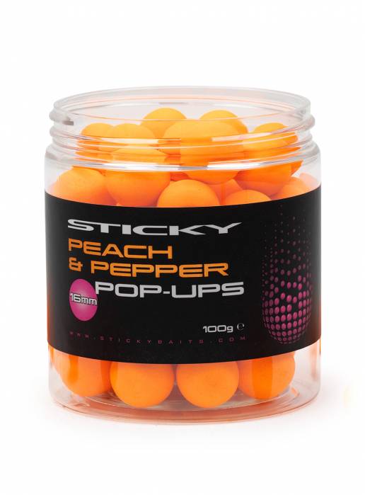 Sticky Baits Peach And Pepper Pop Ups