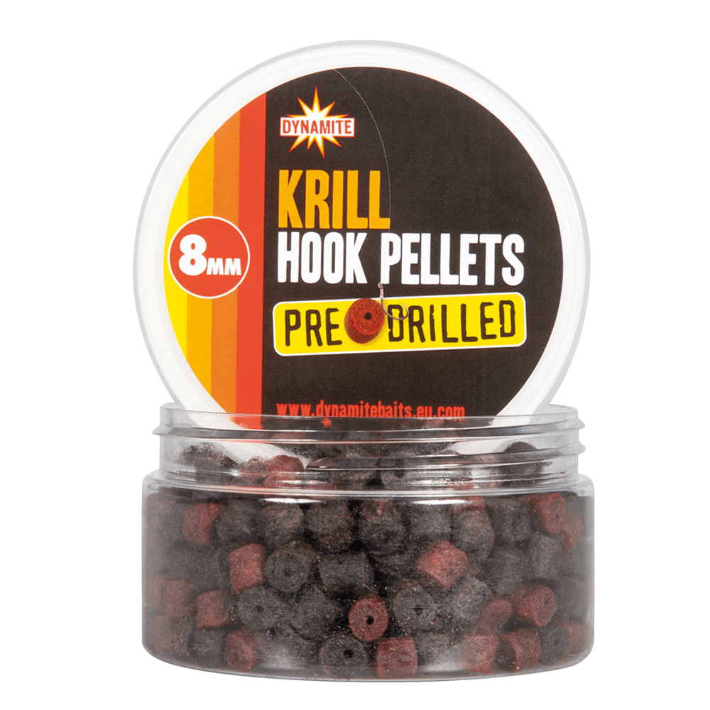 Dynamite Baits Krill Hook Pellets - 8mm Pre Drilled