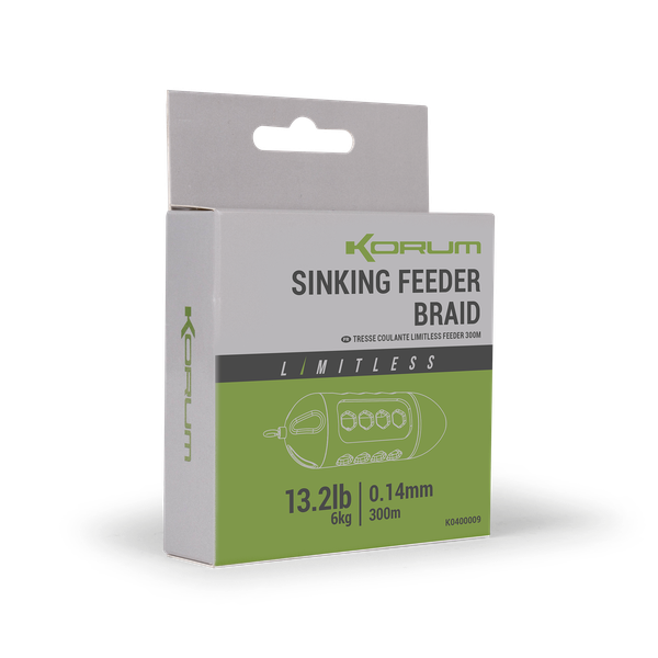 Korum Limitless Sinking Feeder Braid - 300m