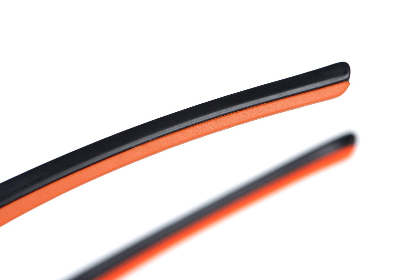Fox Collection Black Orange Shades - Grey Lens