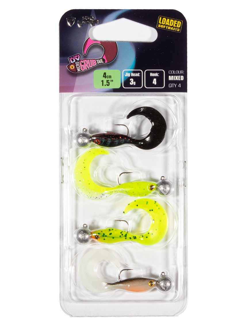 Fox Rage UV Micro Grub Lures 4cm LOADED