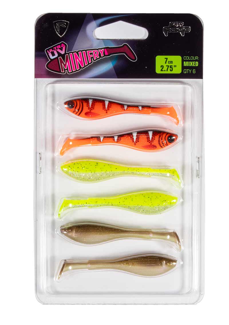 Fox Rage Mini Fry Mixed Colour Lure Pack 7cm