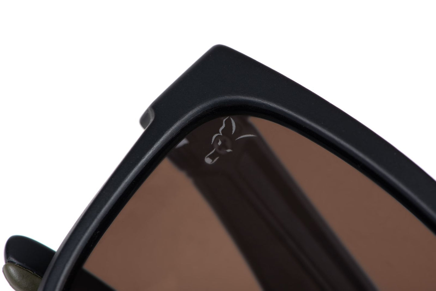 Fox Collection Green Black Shades - Brown Lens