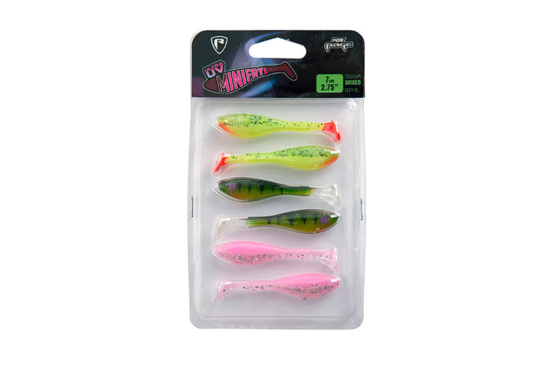 Fox Rage Mini Fry Mixed Colour Lure Pack 7cm