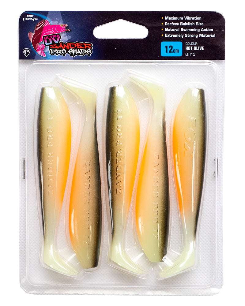 Fox Rage Ultra UV Zander Pro 7.5cm Single Colour Packs