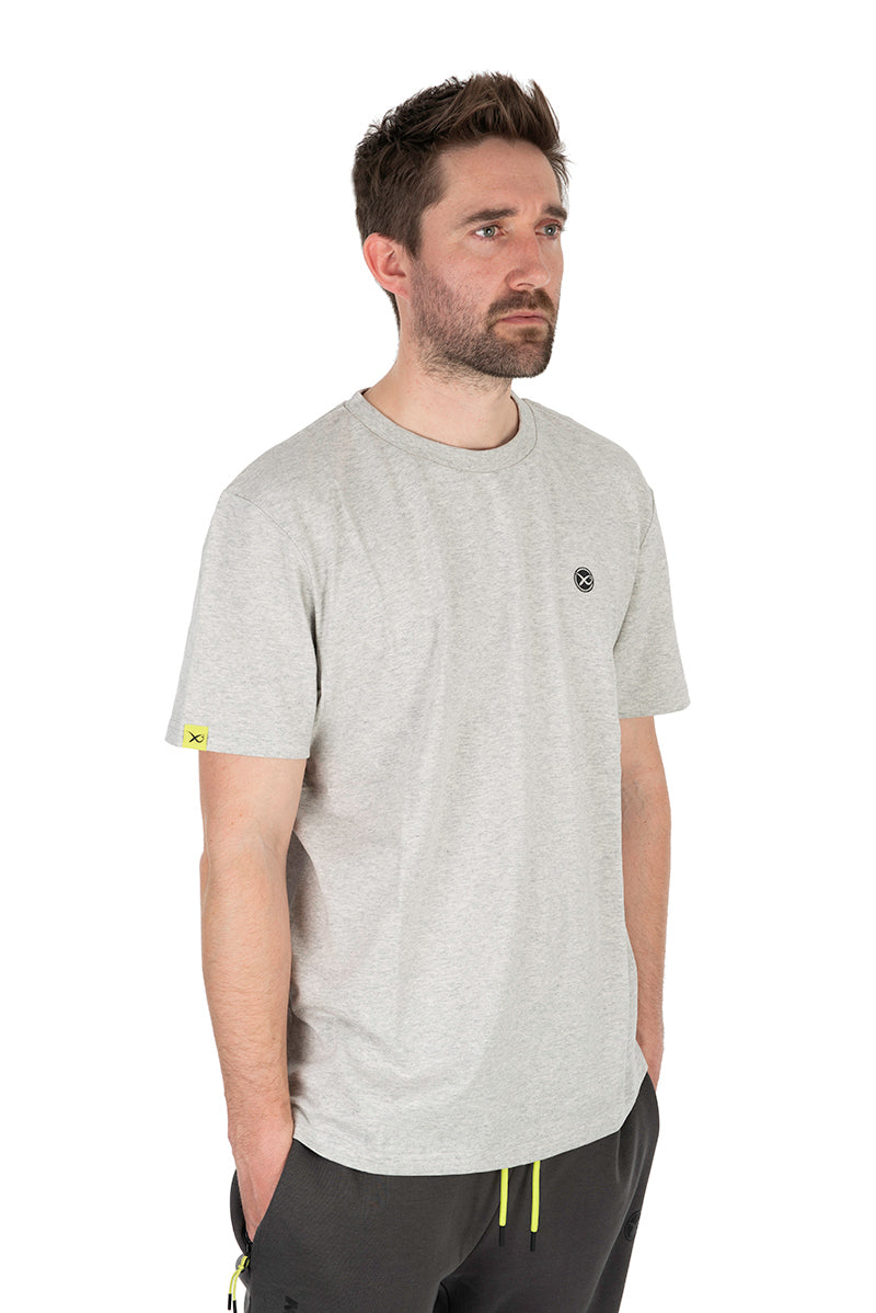 Matrix Large Logo T-Shirt (Marl Grey / Lime)