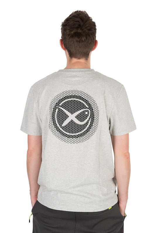 Matrix Large Logo T-Shirt (Marl Grey / Lime)