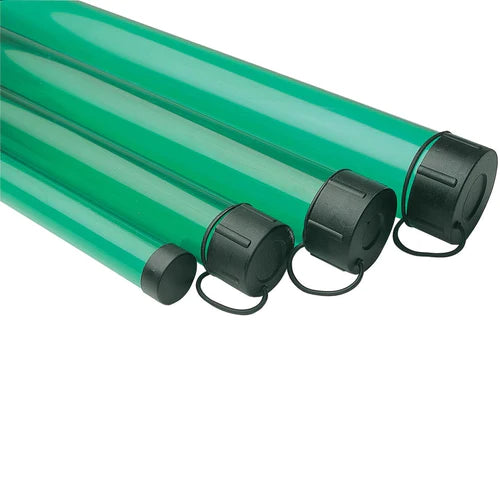 Plastic Rod Tube Green 185cm - 5 Pack