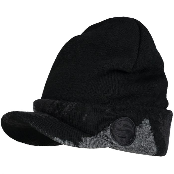 Guru Peak Beanie Camo Black