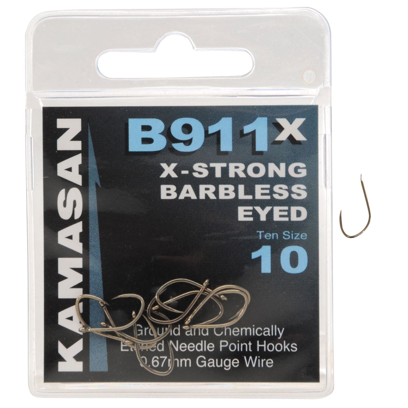 Kamasan B911 X-Strong Eyed Hooks - Ians Fishing Tackle – Ian's