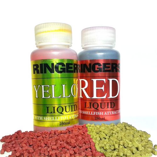 Ringers Bait Red & Yellow Shellfish Flavour Liquids