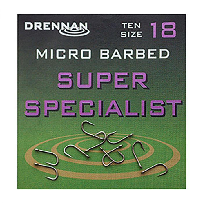 Drennan Super Specialist Micro Barbed Hooks