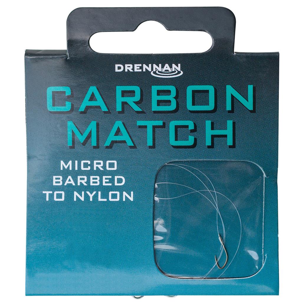 Drennan Carbon Match Hooks To Nylon