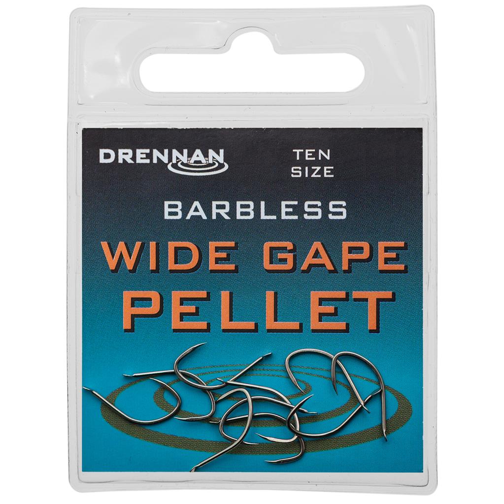 barbless fishing hooks uk Drennan Wide Gape Pellet Barbless Hooks
