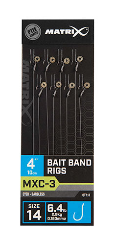 Matrix MXC-3 Bait Band Rigs 4 Inch