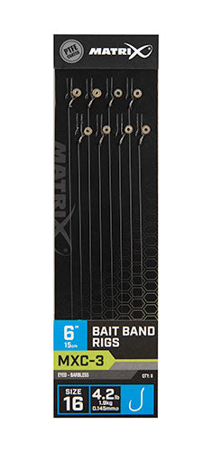 Matrix MXC-3 Bait Band Rigs 15cm/6inch