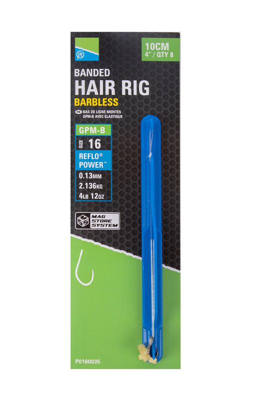 Preston Innovations GPM-B Banded Hair Rigs - 4”/10cm