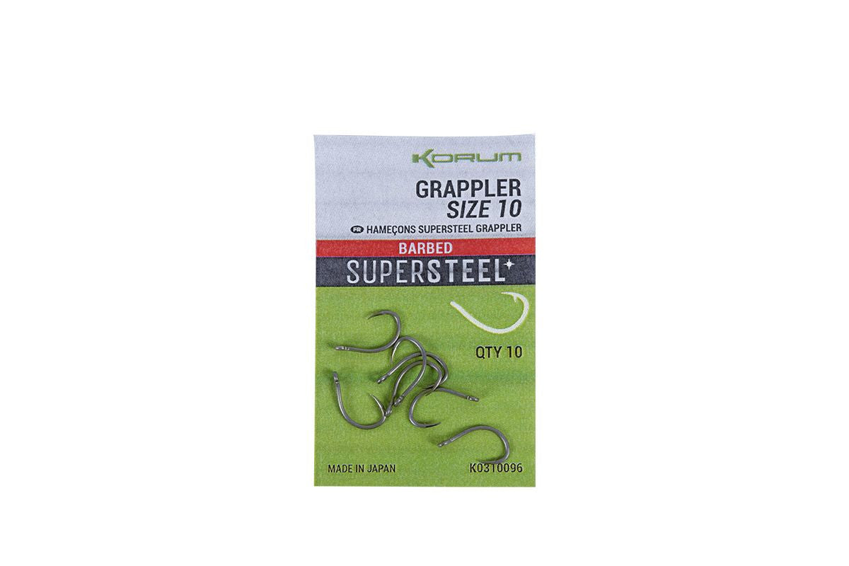 Korum Supersteel Grappler Hooks Barbed