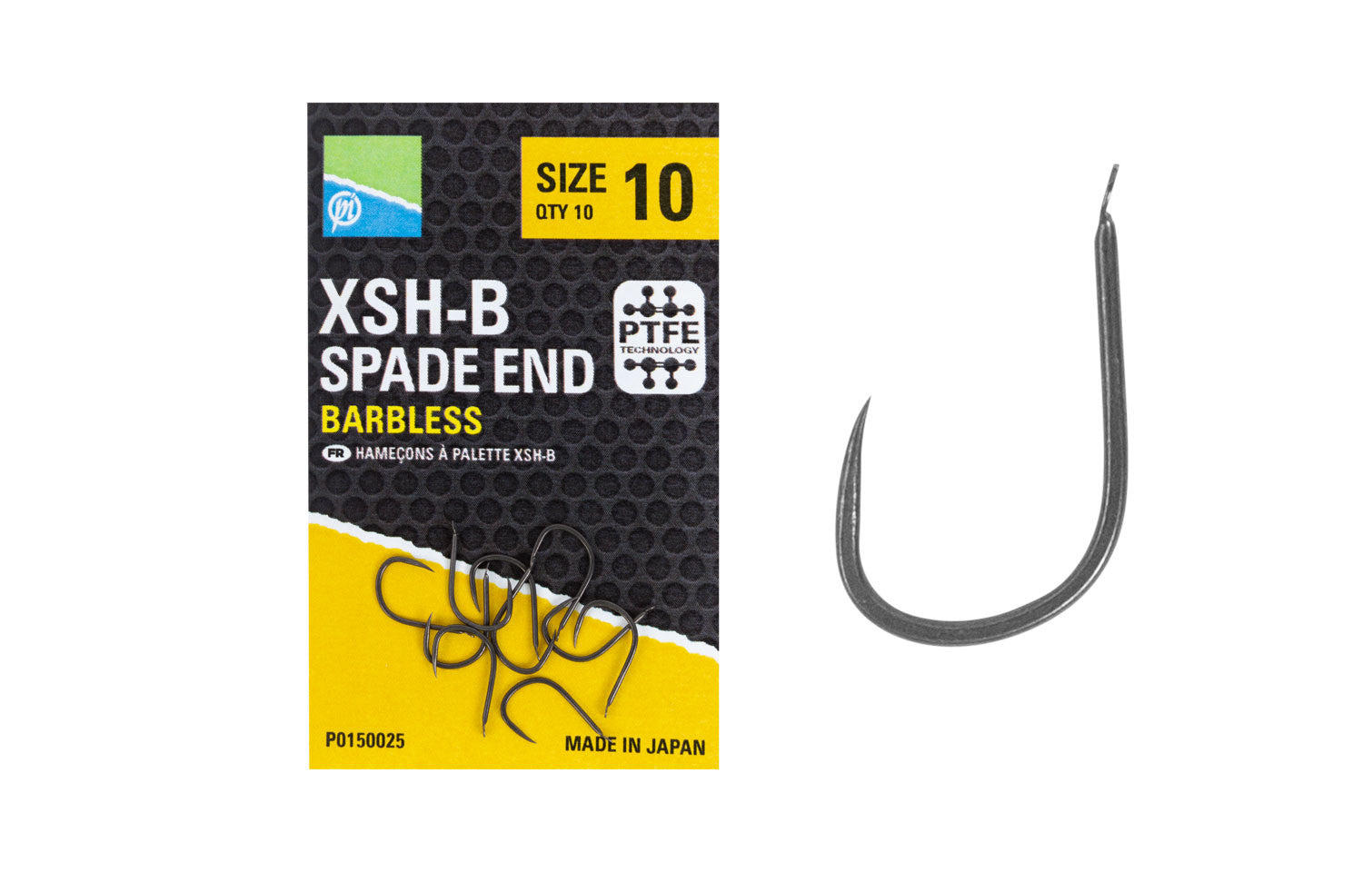 barbless fishing hooks size 10 Preston Innovations XSH-B Spade End Barbless Hooks