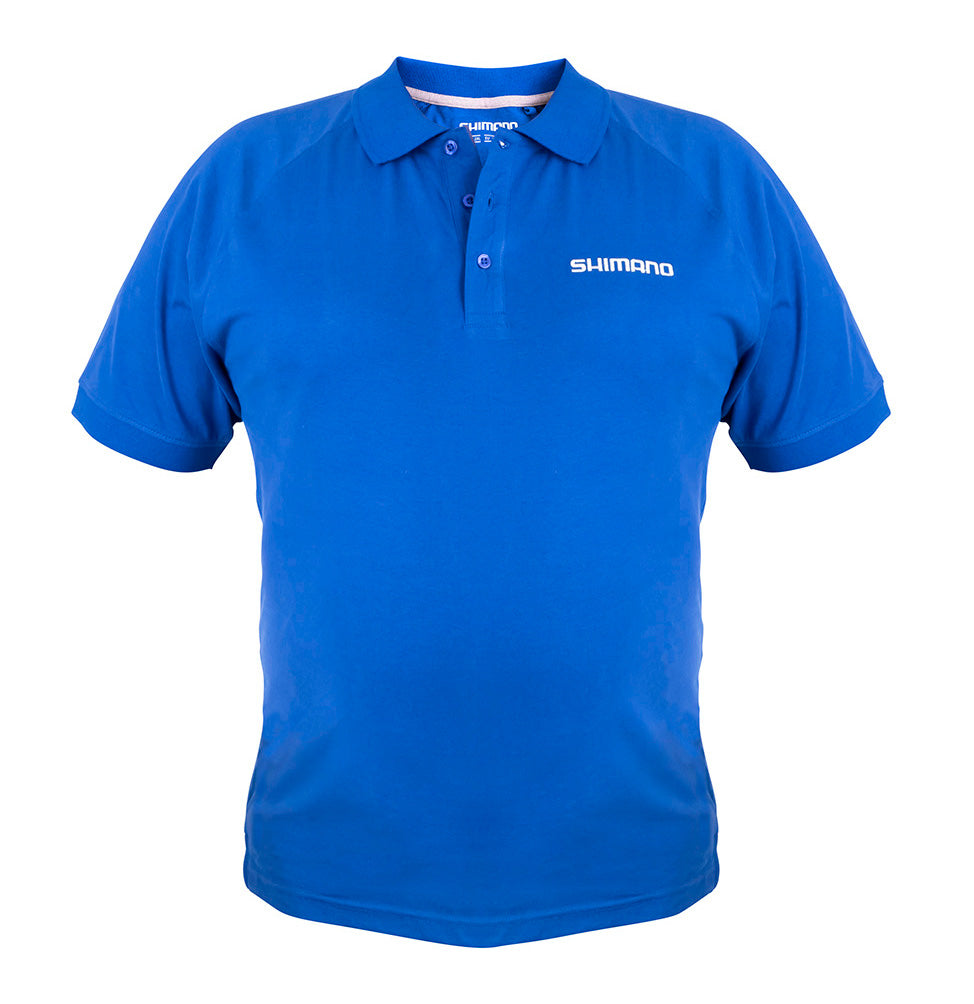 Shimano Short Sleeve Polo Shirt - Blue