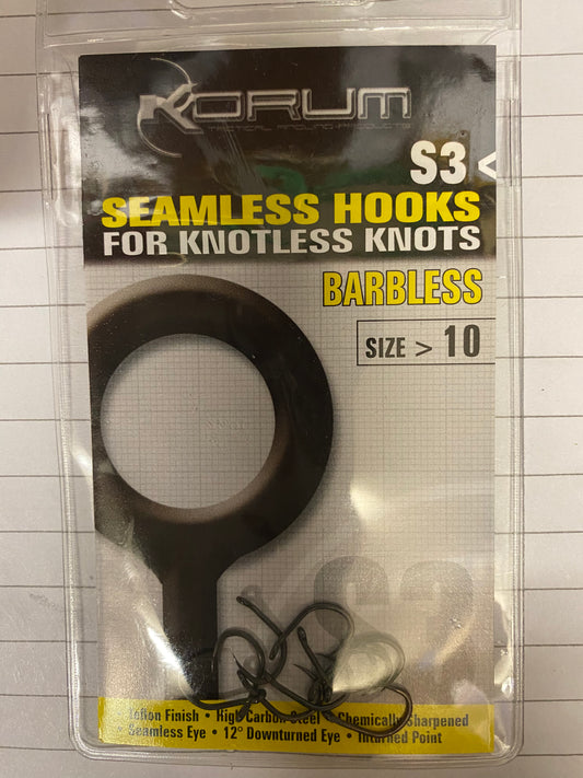 Korum S3 Seamless Hooks Barbless