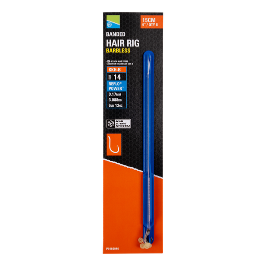 Preston Innovations 6"/15cm KKH-B Banded Hair Rigs