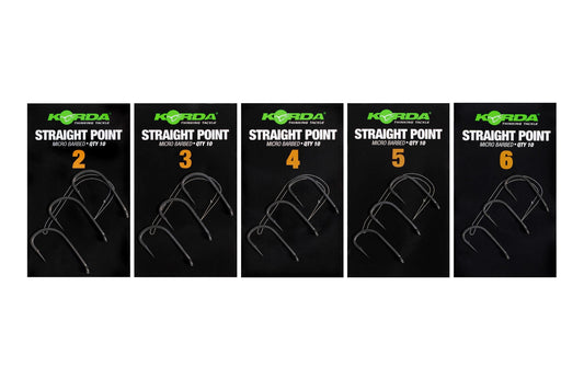 Korda Straight Points Barbed Hooks