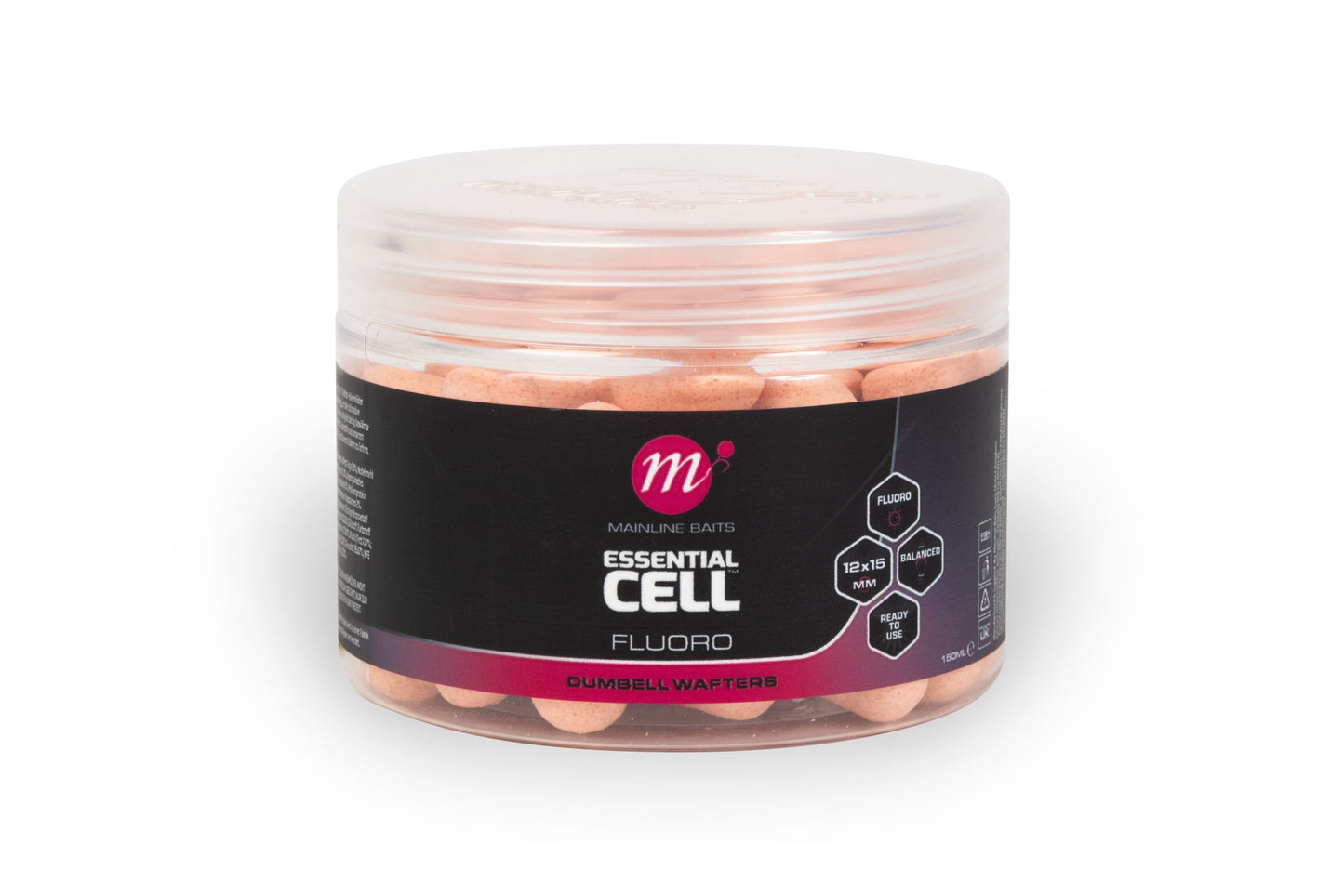 Mainline Essential Cell Fluoro Dumbell Wafters 12x15mm