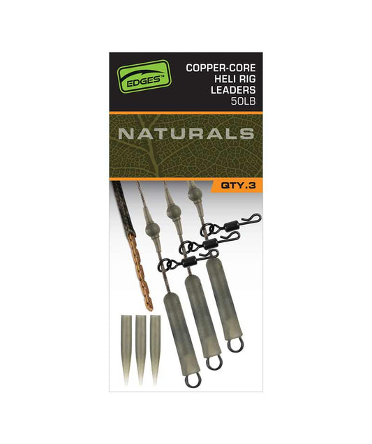 Fox Edges Naturals Copper Core Heli Leaders