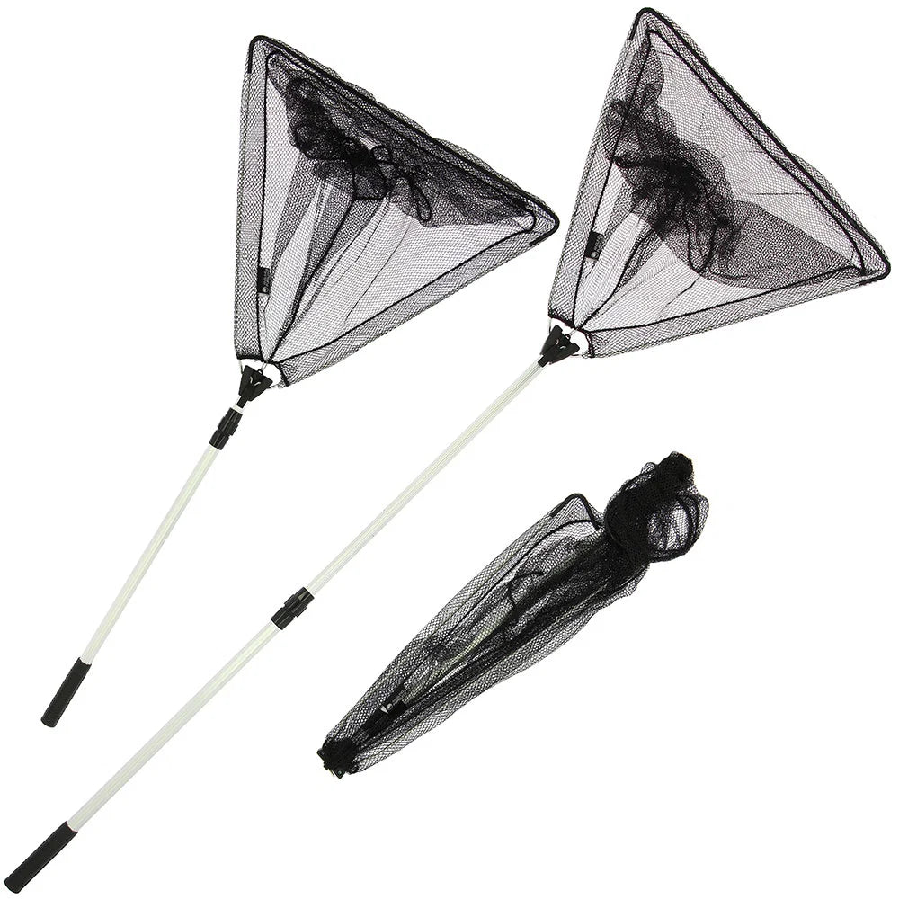 Angling Pursuits 50cm Triangular Folding Net And Handle Combo (257)