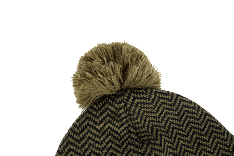 Korum Thermal Beanie Hat - Black/Olive