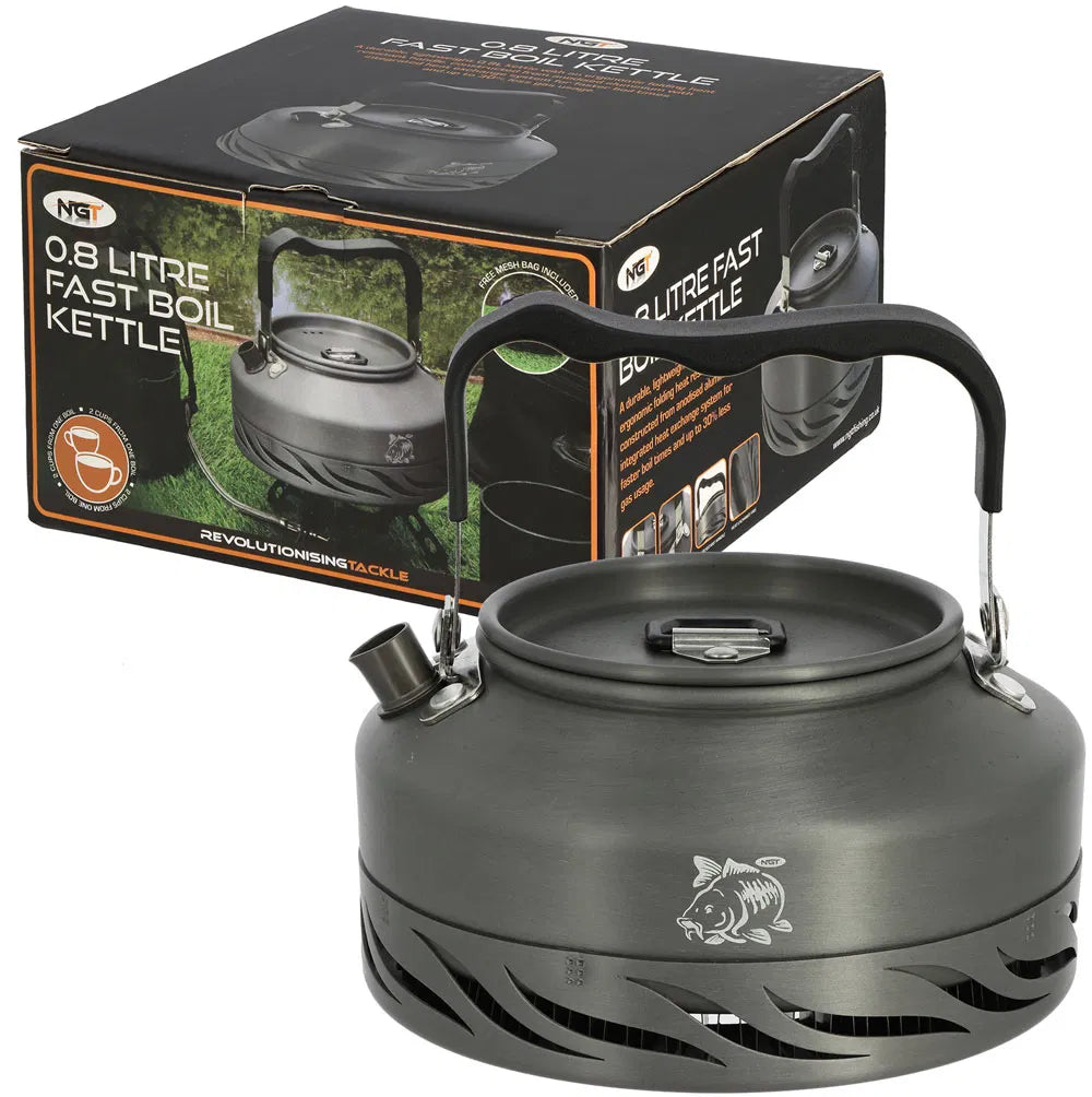 NGT Aluminium Outdoor Fast Burn Kettle - 0.8 Litre
