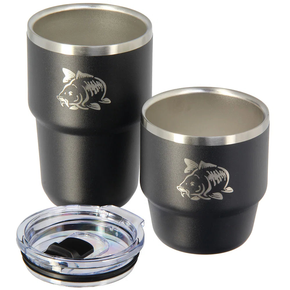 NGT Twin Mug Set - 304ss Stackable Outdoor Drink Set (567)