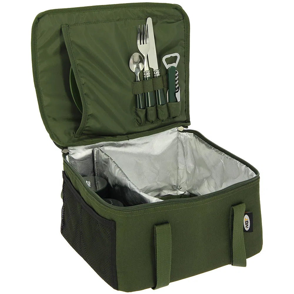 NGT Food & Brew Kit Bag - Insulated Bag With Cutlery, Mug, Pots & Plate