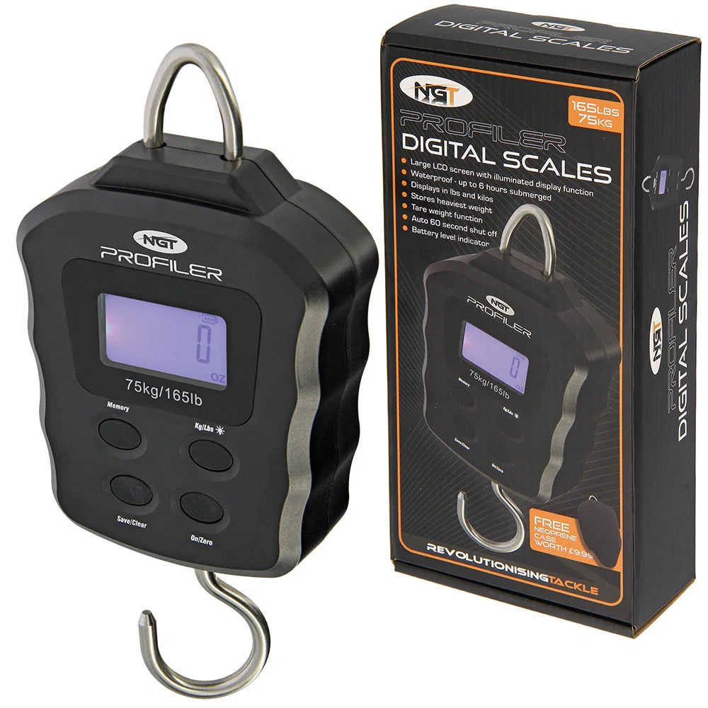 NGT Profiler Scales - Digital 165lb / 75kg