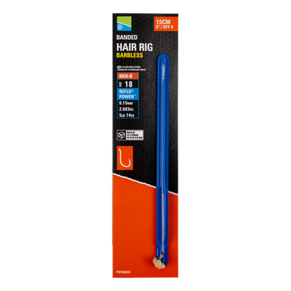 Preston Innovations 6"/15cm KKH-B Banded Hair Rigs