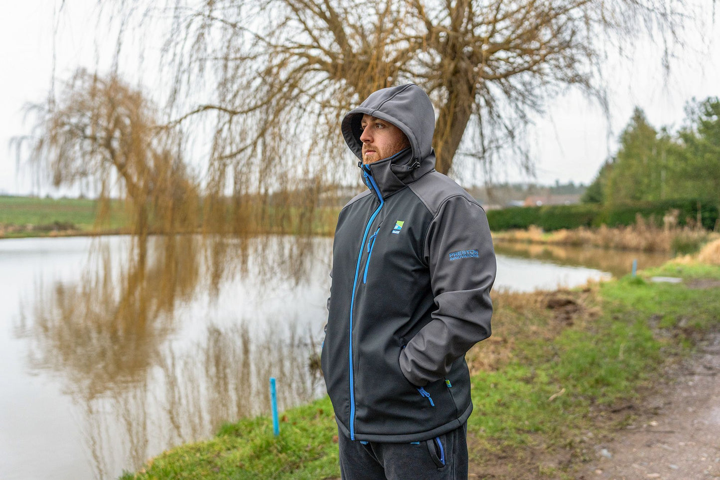 Preston Innovations Duratech Giacca Softshell Uomo Taglia L - Antivento, Impermeabile E Calda Per La Pesca