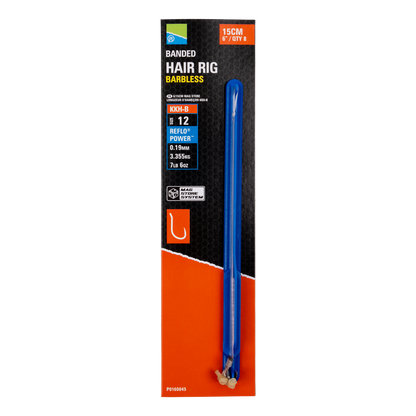 Preston Innovations 6"/15cm KKH-B Banded Hair Rigs