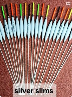 Handmade Silver Slim Pole Floats