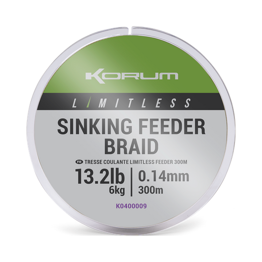 Korum Limitless Sinking Feeder Braid - 300m