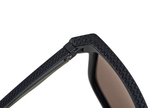 Fox Collection Green Black Shades - Brown Lens