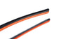 Fox Collection Black Orange Shades - Grey Lens