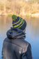 Matrix Lime Grey Bobble Hat
