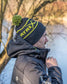 Matrix Lime Grey Bobble Hat
