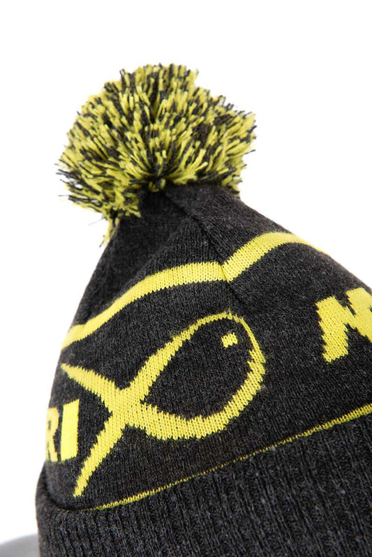 Matrix Lime Grey Bobble Hat