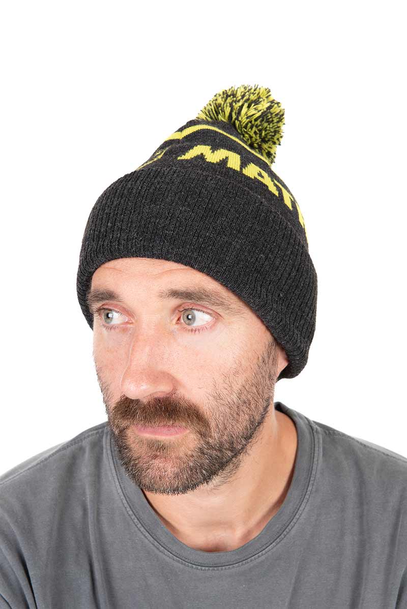 Matrix Lime Grey Bobble Hat