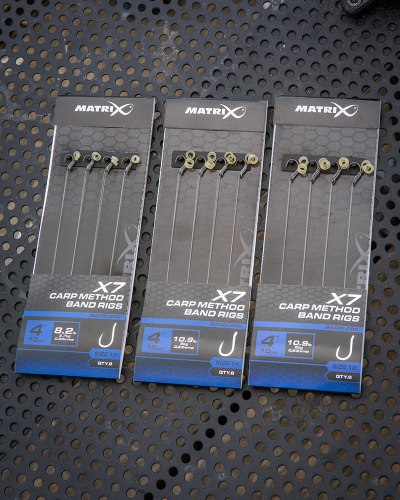 Matrix X7 Carp Method Band Rigs - 10cm