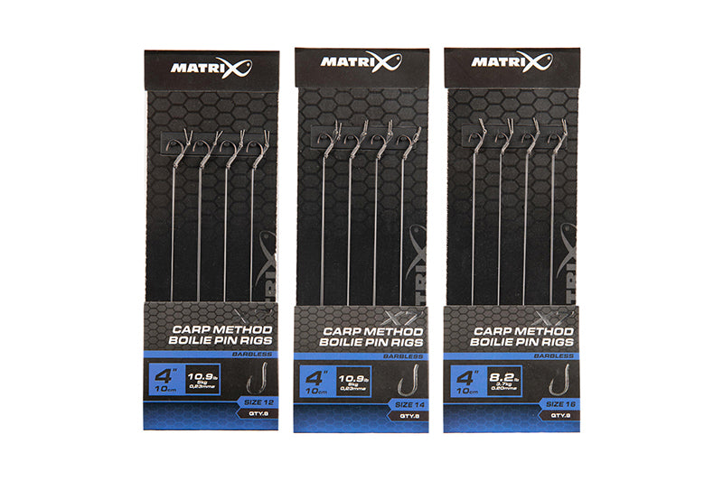 Matrix X7 Carp Method Boilie Pin Rigs - 10cm