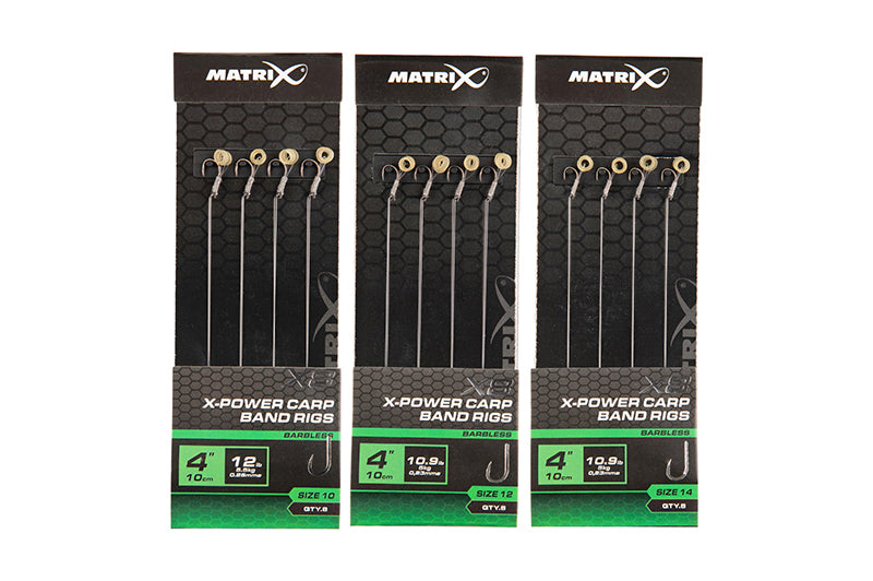 Matrix X8 X-Power Carp Band Rigs - 10cm