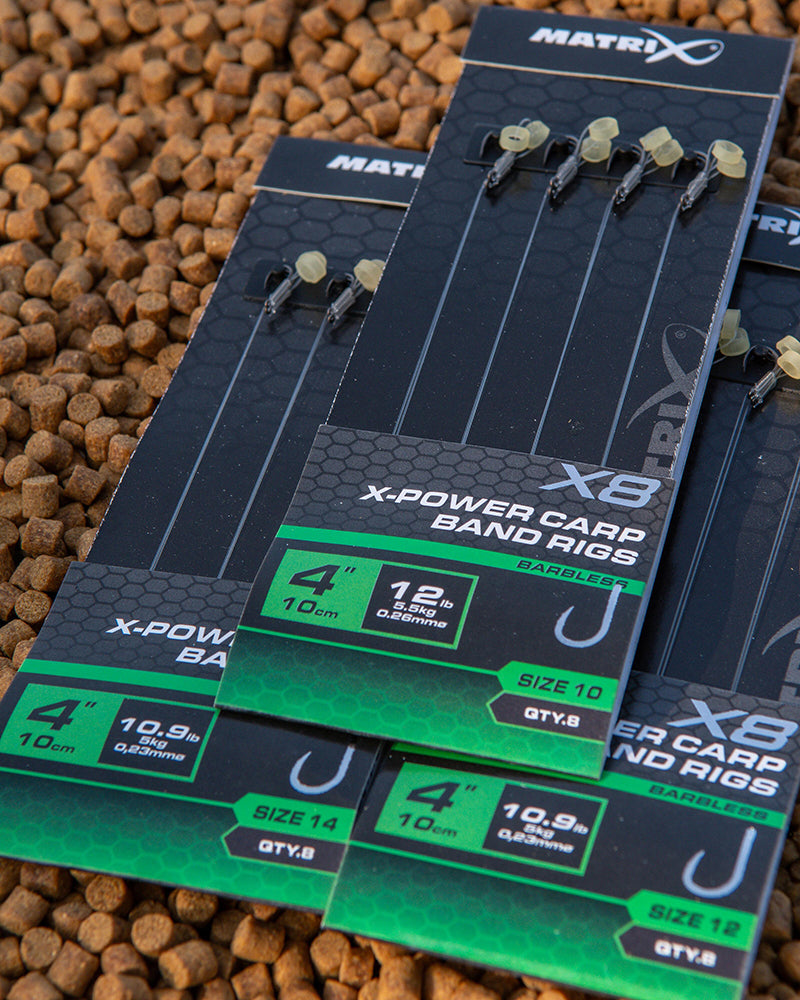 Matrix X8 X-Power Carp Band Rigs - 10cm